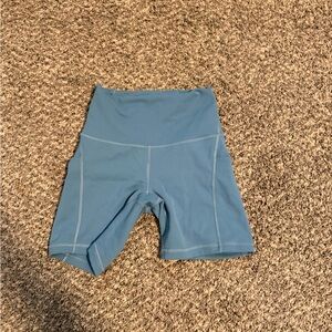 lululemon athletica Blue Bike Shorts